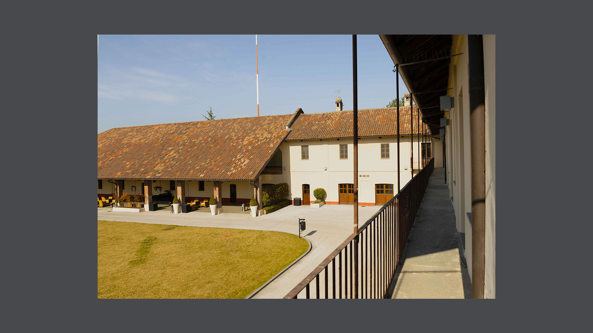 Photos of the Outdoor Porch as seen from the Executive rooms balcony