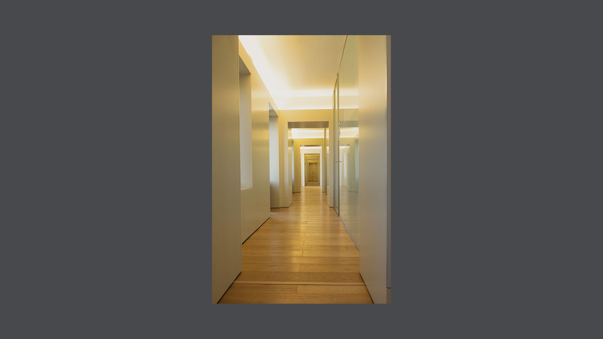 Foto del corridoio delle executive rooms