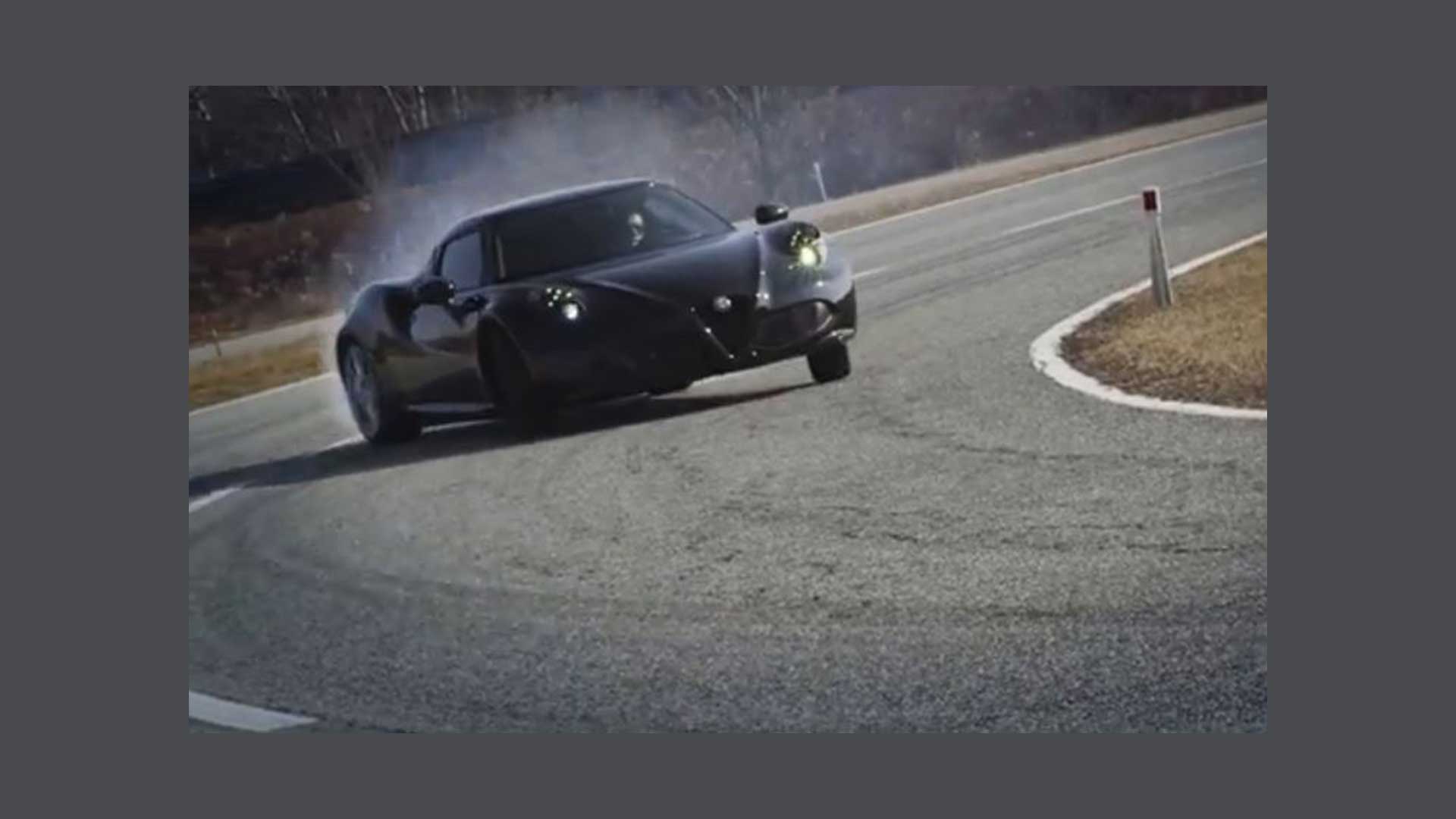 Photo of a black car on the track