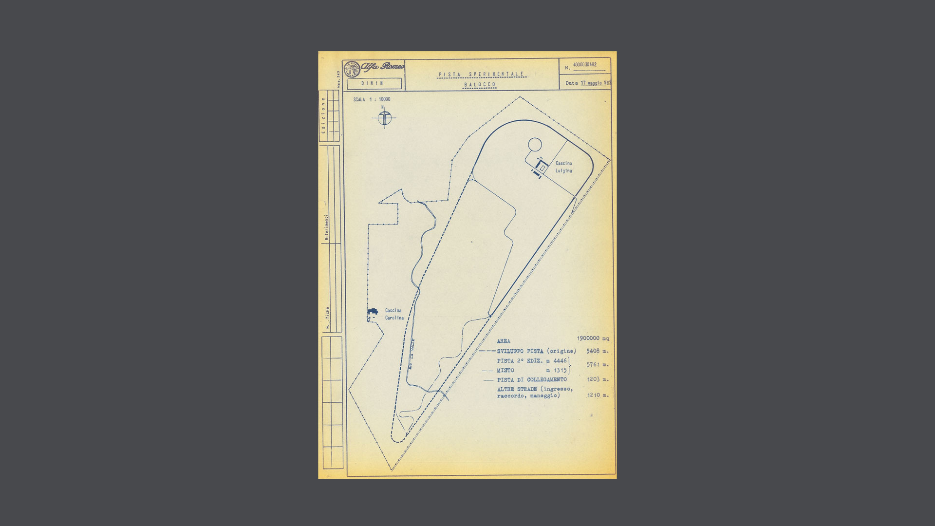 Image of the map of a drawn track