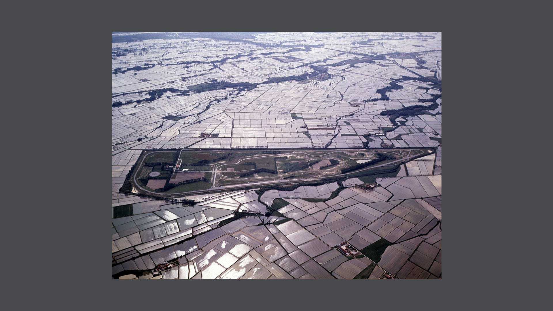 Photo from above of Balocco tracks