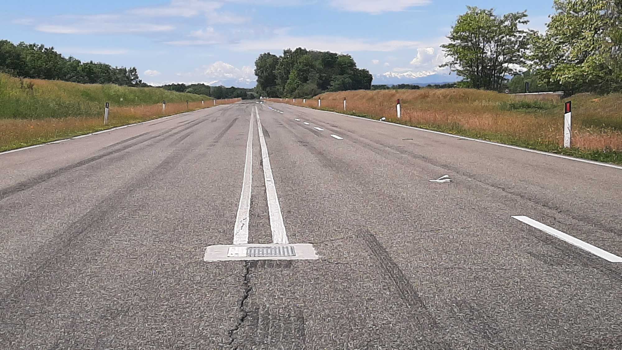 Foto della pista per mezzi pesanti