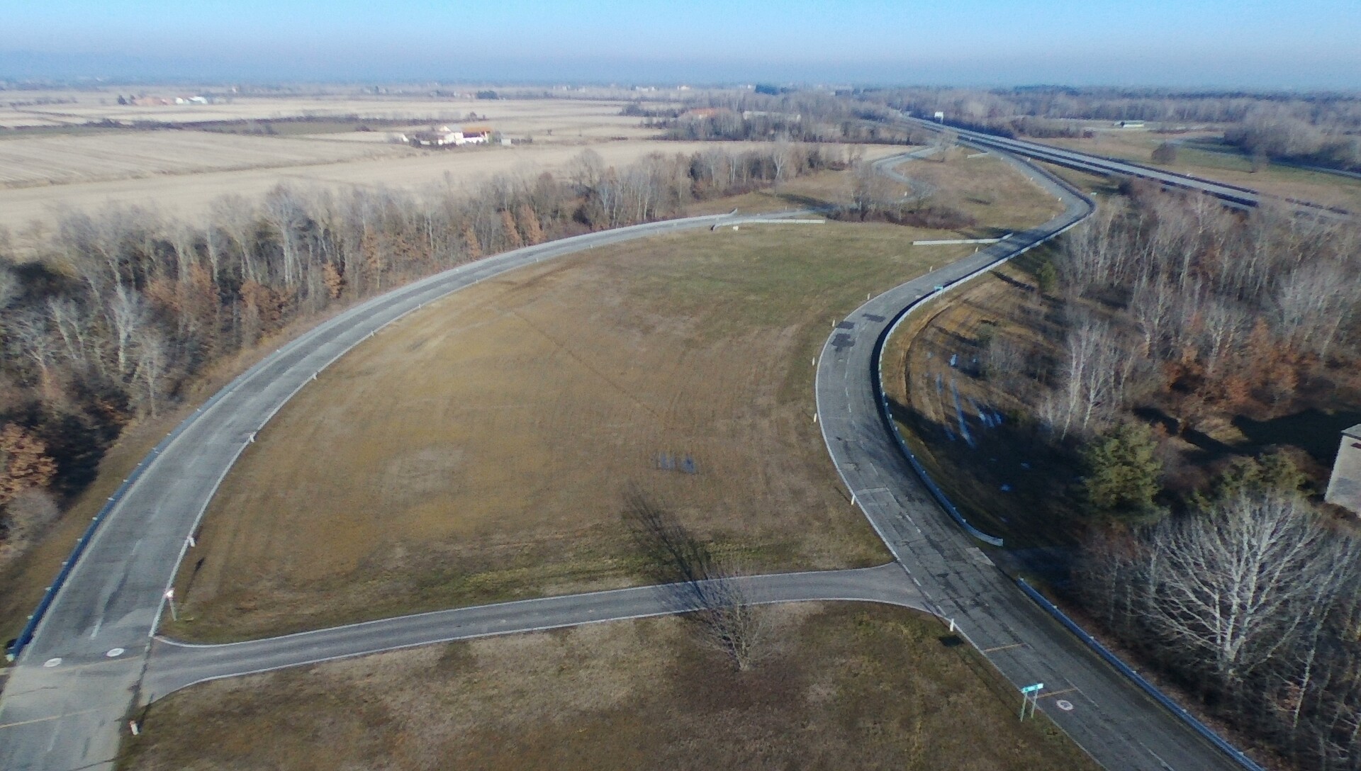 Photo of a track for the simulation of uneven road surface